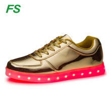 2016 chaussures de danse de mode avec des lumières menées, lumières led chaussures occasionnelles, led chaussures casual